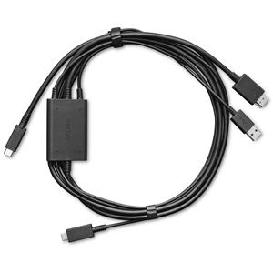 Cabo Wacom One, 2ª geração, DTC121,  DTH134W, Tipo-C P/ HDMI