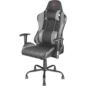 Cadeira Gamer Trust GXT707G Resto , Com Almofadas , Reclinável , Preto e Cinza