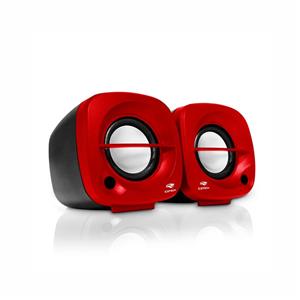 Caixa De Som C3tech Sp-303rd , 2.0 , P2 3.5mm , Vermelho