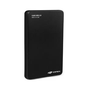 Case para HD C3Tech CH-200BK , 2.5" , USB 2.0 , Preto