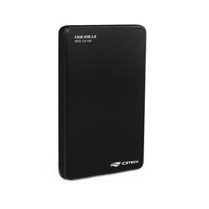 Case para HD C3Tech CH-300BK , 2.5" , USB 3.0 , Preto