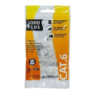 Conector Macho RJ45 CAT6 Furukawa c/ 10