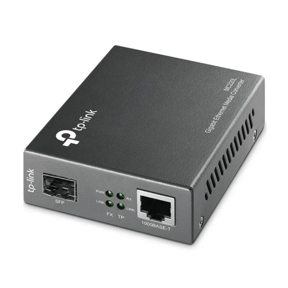 Conversor de Mídia TP-Link , Gigabit Ethernet , 1 Porta RJ45 , 1 Slot SFP , Hot Swappable , IEEE 802.3ab , IEEE 802.3z , MC220L