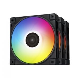 Kit Cooler para Gabinete DeepCool FC120 , RGB , 120mm , com 3 Fans , Preto