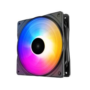 Cooler para Gabinete DeepCool RF120 FS , LED Rainbow , 120mm , Preto