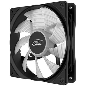 Cooler para Gabinete DeepCool RF120W , Led White , 120mm , Preto e Branco