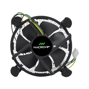 Cooler para Processador Intel MV-CPC1 , LGA 775/115x/1200/1700 , i3 , i5 , 4 Pinos , 2500 RPM , Preto