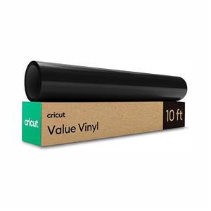Cricut Value Vinil Permanente , Preto (30,5 cm x 3 m)