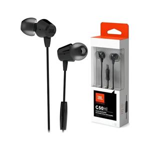 Fone de ouvido JBL C50HI , in-ear 8.6 mm , 20 Hz–20 kHz , Preto