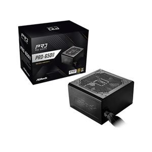 Fonte ASRock PRO-650G , 650W , 80 Plus Gold , ATX 3.1 , PFC Ativo