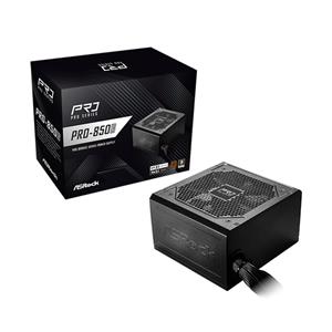 Fonte ASRock PRO-850B , 850W , 80 Plus Bronze , ATX 3.1 , PCIe 5.1 , PFC Ativo , Preto