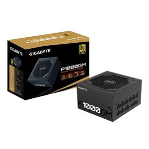 Fonte Gigabyte P1000GM , 1000W , 80 Plus Gold , PFC Ativo , Full Modular , Preto