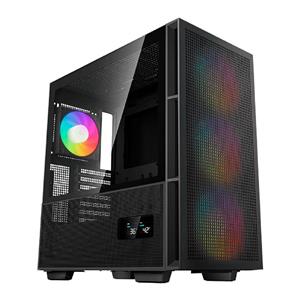 Gabinete Gamer DeepCool CH560 Digital , Mid Tower , Vidro Temperado , Sem Fonte , Com 4 Fans , ARGB , Preto