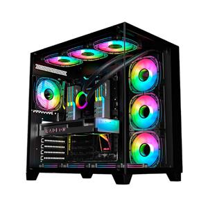 Gabinete Gamer K-Mex Ghost Shark CG-02J1 , Mid Tower , Vidro Temperado , Sem Fonte , Sem Fan , Preto
