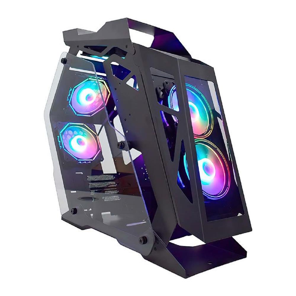 Gabinete Gamer K-Mex Micro Ranger CG-01PQ , Mid Tower , Vidro Temperado , Sem Fonte , Sem Fan , Preto

