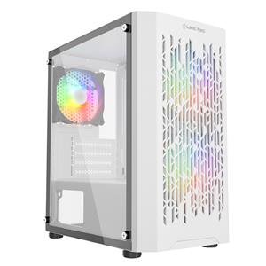 Gabinete Gamer Liketec Revolution Snow , Mid Tower , Vidro Temperado , Sem Fonte , Com 3 Fans RGB , Branco