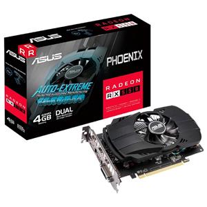 Placa de Vídeo Asus Phoenix Radeon RX 550 , 4GB , GDDR5 , 128-Bit , Preto