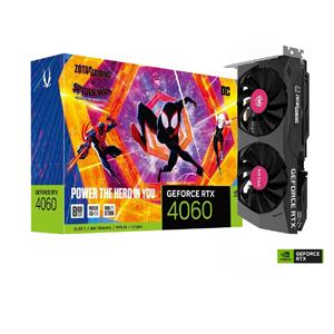 Placa de Vídeo Zotac Gaming GeForce RTX 4060 OC Spider-Man , 8GB , GDDR6 , 128-Bit , Preto