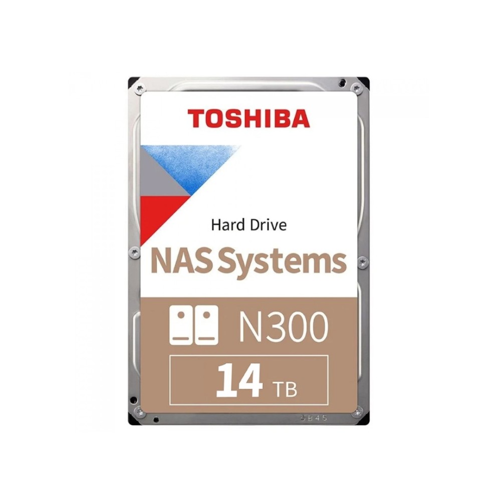HD NAS Toshiba N300 14TB , 3.5" , SATA III , 7200RPM , CMR para Servidores e NAS , Prata