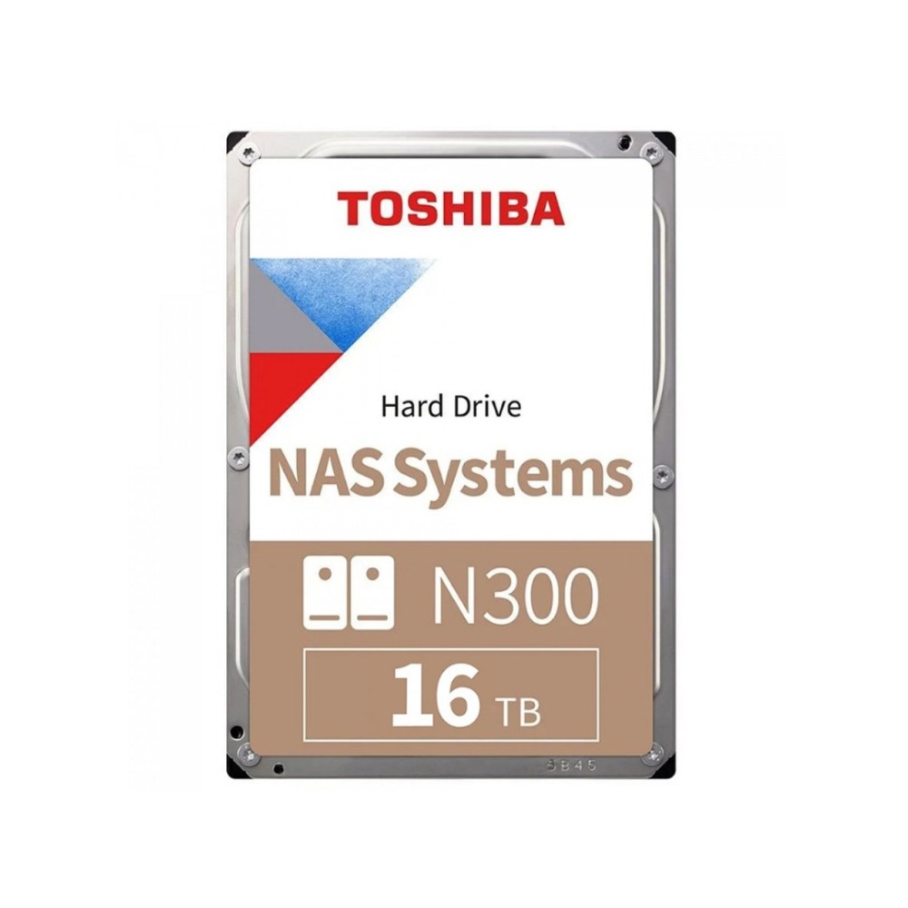HD NAS Toshiba N300 16TB 3.5" SATA III 7200RPM CMR para Servidores e NAS , Prata