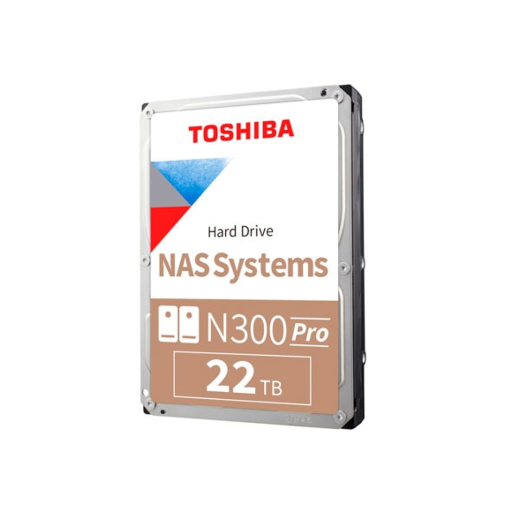 HDD Interno NAS 22TB , Toshiba N300 Pro,7200 RPM , Cache 1024MB , Prata