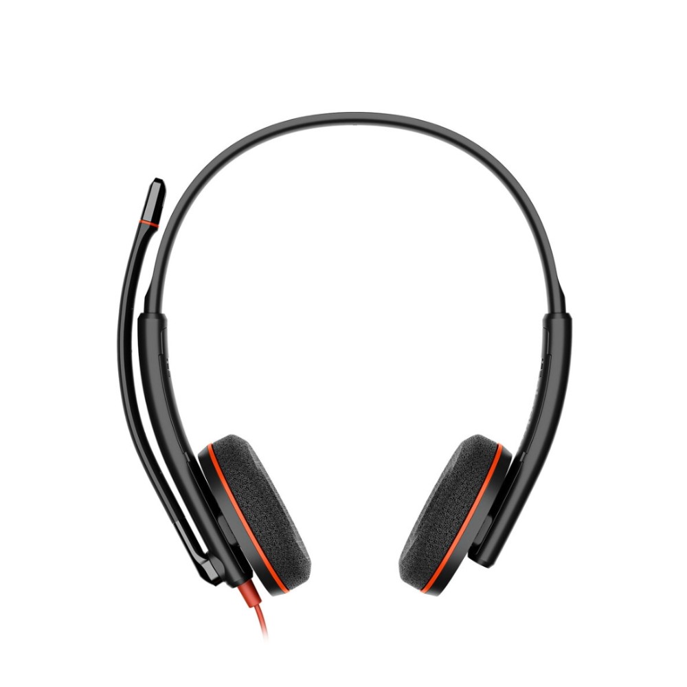 Headset Estéreo , Poly , Blackwire C3220 , USB-C , Adaptador USB-C/A , Microfone com Cancelamento de Ruído