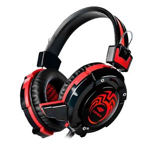 Headset Gamer C3Tech Flycatcher PH-G10BK , RGB , Drivers 40mm , USB , 3.5mm , Para PC e Notebook , Over-ear , Preto e Vermelho