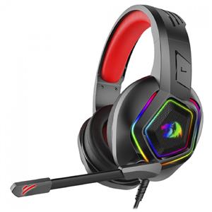 Headset Gamer Redragon Medea , RGB , Drivers 50mm , 2x 3.5mm , USB , Múltiplas Plataformas , Over-ear , Preto
