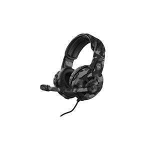 Headset Gamer Trust GXT 411K Radius , Drivers 40mm , 3.5mm , Múltiplas Plataformas , On-ear , Preto Camuflado