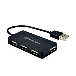 Hub USB 2.0 C3Tech HU-220BK , 4 Portas , USB , Preto