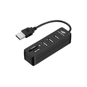 Hub USB C3tech , USB  2.0 , 5 Portas , Preto