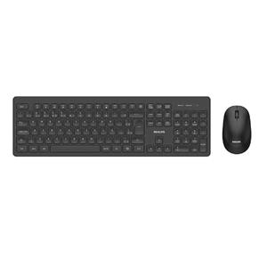 Kit Teclado e Mouse Sem fio Philips SPT6308B , 1600 DPI , ABNT2 , Preto