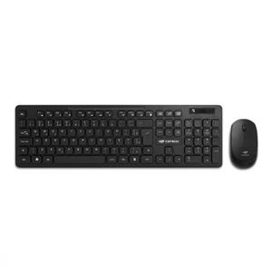 Kit Teclado e Mouse Sem Fio C3Tech K-W20BK , ABNT2 , 12 Atalhos Multimídia , 1000 DPI , Sensor Óptico , 3 Botões , Ambidestro , Preto