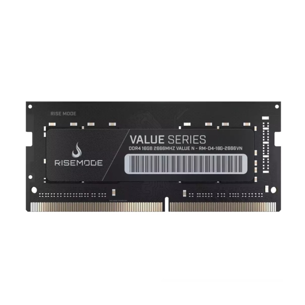 Memória RAM Notebook Rise Mode , Value Series , 16GB , DDR4 , 3200MHz , CL22 , SO-DIMM , Preto