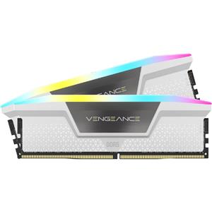 Memória DDR5 Corsair Vengeance RGB , 32GB (2x 16GB) , 4800MHz , Branco
