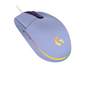 Mouse Gamer Logitech G203 , DPI 8000 , 6 botões programáveis , Cabo 2.1m , Lightsync , RGB , Lilás