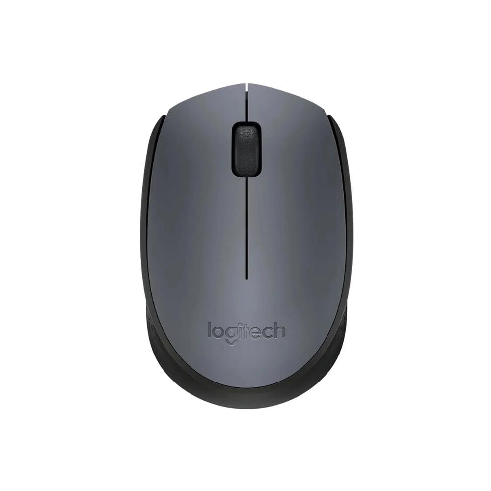 Mouse Sem Fio Logitech M170 , Wireless 2.4GHz , 1000 DPI , USB , Ambidestro , Cinza