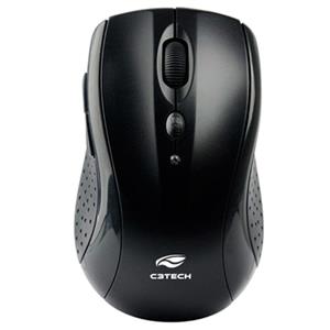 Mouse Sem Fio C3Tech RC Nano M-W012BKV2 , 1600 DPI , 6 Botões , Preto