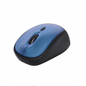 Mouse Trust Yvi+ Silent Wireless , Compacto , Silencioso , Sem Fio , Até 12 Meses de Bateria , 800/1600 DPI , Azul
