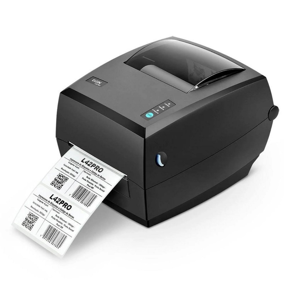 OPENBOX Impressora de Etiquetas Elgin L42 Pro Full , USB , Ethernet e Serial , Preto