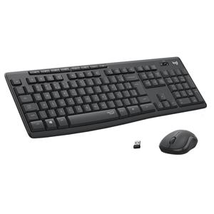 OPENBOX Kit Teclado e Mouse Sem Fio Logitech MK295 , Silencioso , ABNT2 , Preto