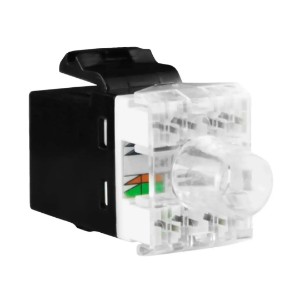 Conector Keystone Prysmian , RJ45 Fêmea , CAT6 , UTP , Keystone , Preto , 10718512