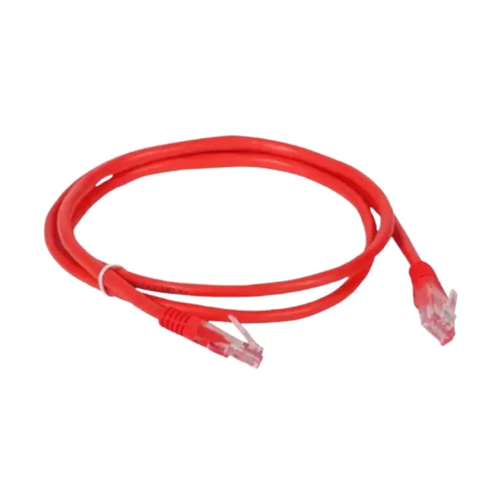 Cabo de Rede Prysmian Patch Cord CAT6 , U/UTP , LSZH , 24 AWG , RJ45 , 5 Metros , Vermelho , 10718540