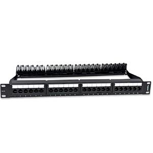 Patch Panel Linkeo Legrand , Cat5e , RJ45 , 24 portas , Carbono , 19" , 1U , Preto