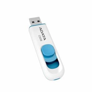 Pen Drive Adata 32 GB , C008 , USB 2.0 , Branco e Azul - AC008-32G-RWE

