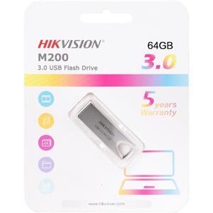 Pen Drive Hikvision M200 64GB , USB 3.0 , Prata