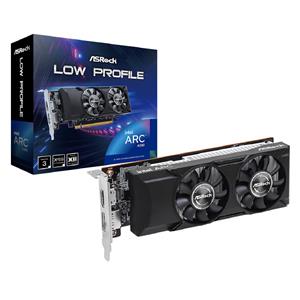 Placa de Vídeo ASRock Arc A380 Low Profile , 6GB , GDDR6 , 96-Bit , Preto