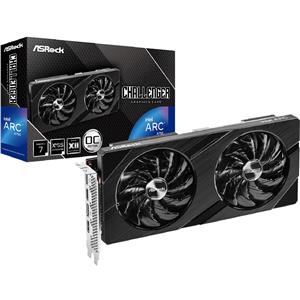 Placa de Vídeo ASRock Arc A750 Challenger D OC , 8GB , GDDR6 , 256-Bit , Preto