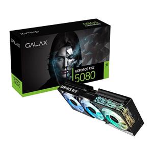 Placa de Vídeo Galax GeForce RTX 5080 1-Click OC , 16GB , GDDR7 , 256-Bit , PCIe 5.0 , Displayport , HDMI , Preto 
