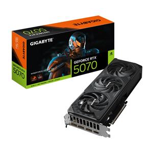 Placa de Vídeo Gigabyte GeForce RTX5070 WindForce OC SFF , 12GB , 192 -Bits , GDDR7 , Ray Tracing , DLSS